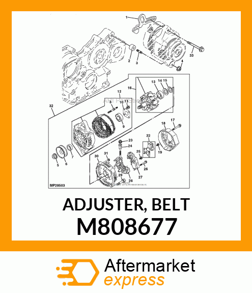 ADJUSTER, BELT M808677