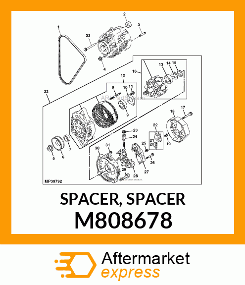 SPACER, SPACER M808678