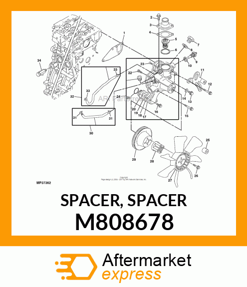 SPACER, SPACER M808678