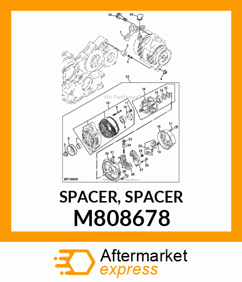 SPACER, SPACER M808678