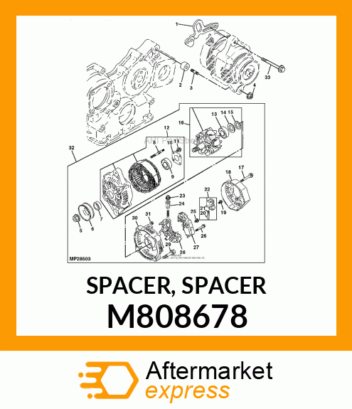 SPACER, SPACER M808678