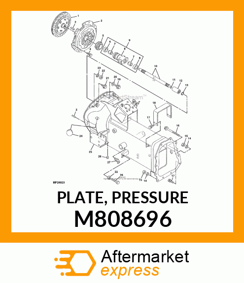 PLATE, PRESSURE M808696