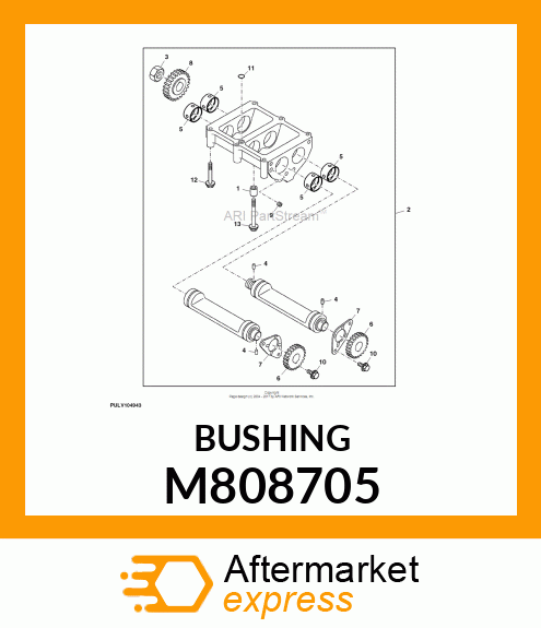 BUSHING, BUSHING, BALANCER M808705