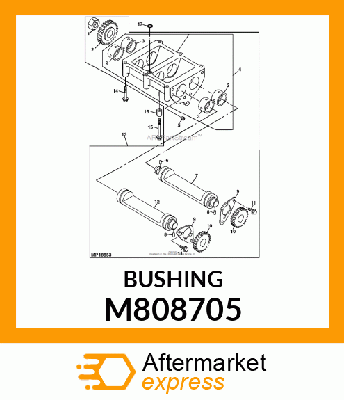 BUSHING, BUSHING, BALANCER M808705