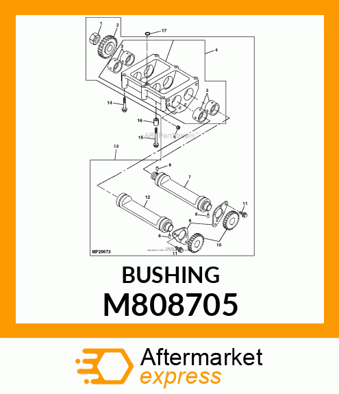 BUSHING, BUSHING, BALANCER M808705