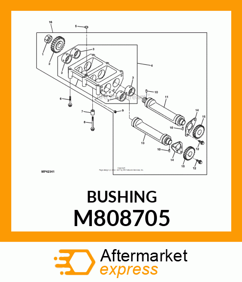 BUSHING, BUSHING, BALANCER M808705