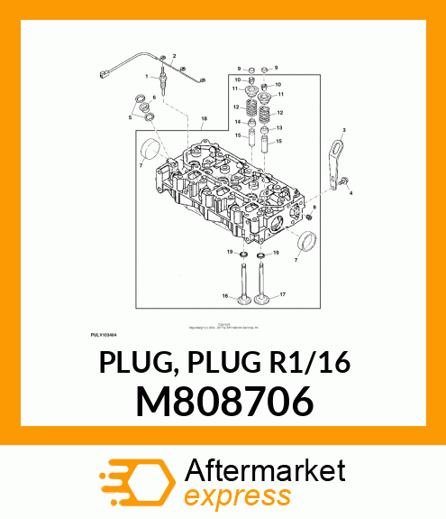 PLUG, PLUG R1/16 M808706