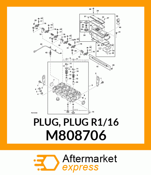 PLUG, PLUG R1/16 M808706