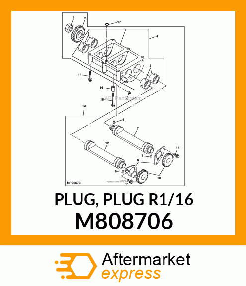 PLUG, PLUG R1/16 M808706