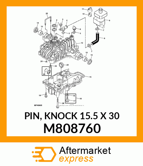 PIN, KNOCK 15.5 X 30 M808760