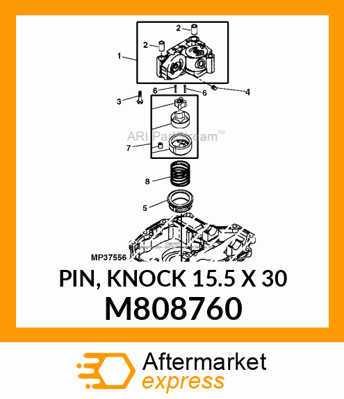 PIN, KNOCK 15.5 X 30 M808760