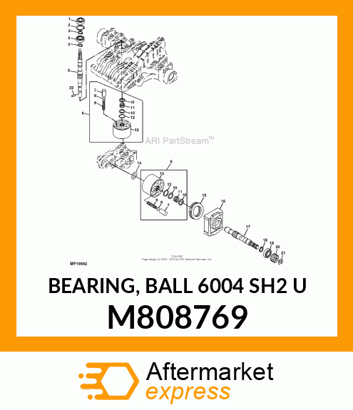 BEARING, BALL 6004 SH2 U M808769