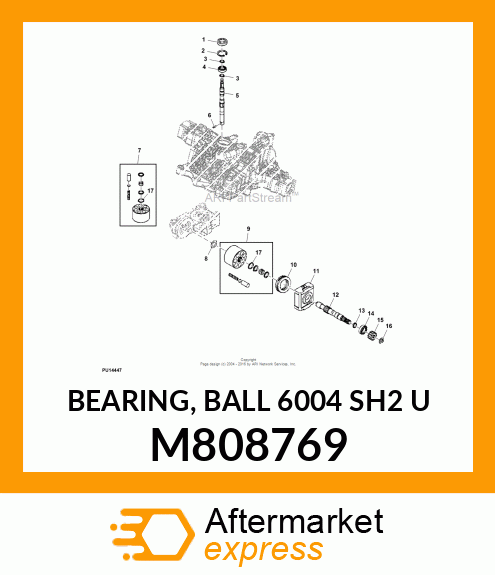 BEARING, BALL 6004 SH2 U M808769