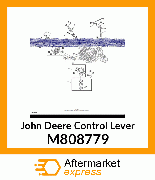 LEVER, CONTROL M808779