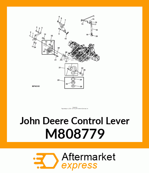 LEVER, CONTROL M808779