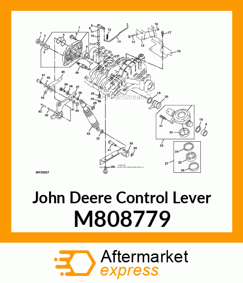 LEVER, CONTROL M808779