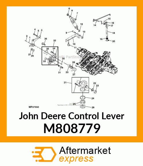 LEVER, CONTROL M808779