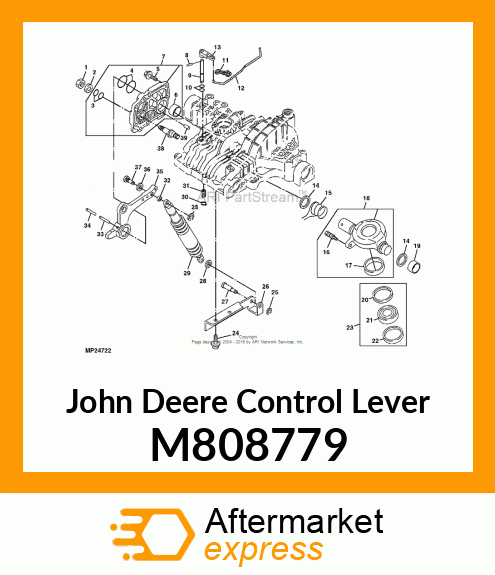 LEVER, CONTROL M808779