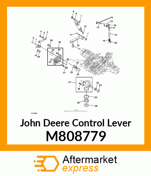 LEVER, CONTROL M808779