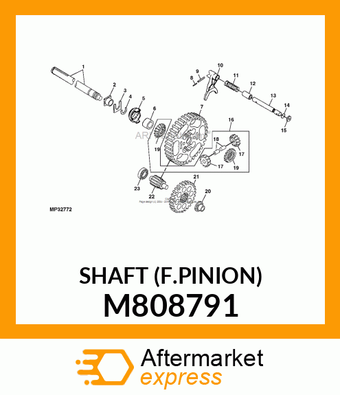 SHAFT (F.PINION) M808791