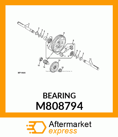 BEARING 6203SH2 M808794