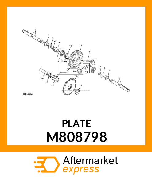 WASHER, THRUST M808798