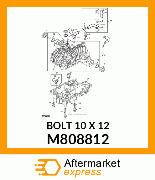 BOLT 10 X 12 M808812