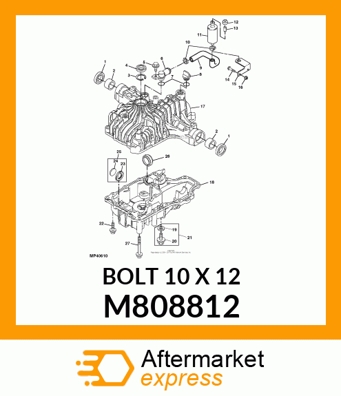 BOLT 10 X 12 M808812