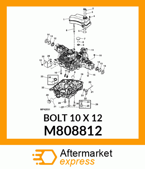 BOLT 10 X 12 M808812