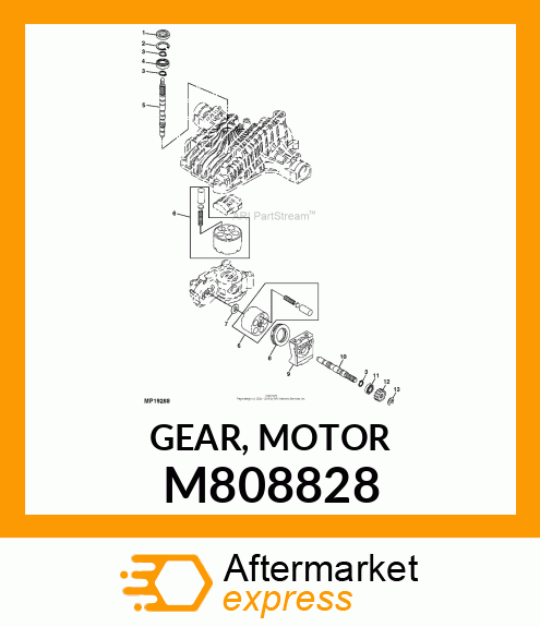 GEAR, MOTOR M808828