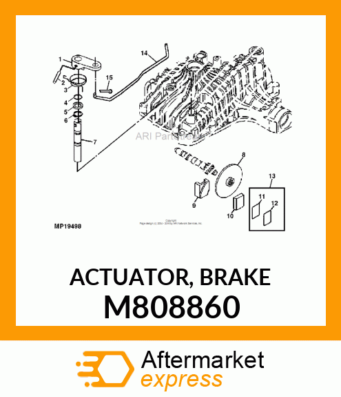 ACTUATOR, BRAKE M808860