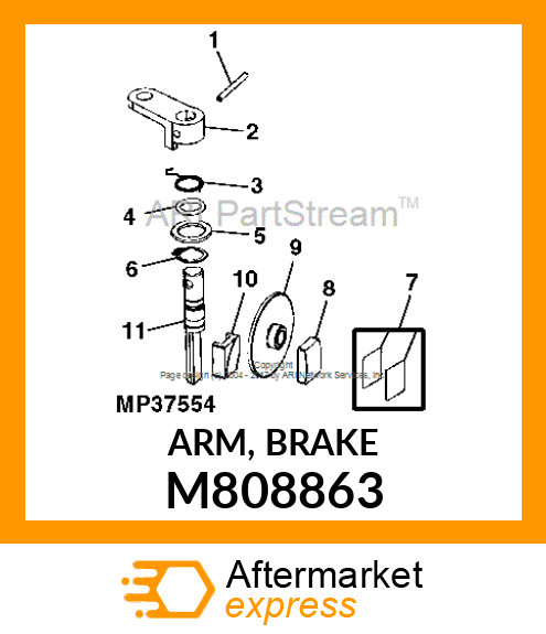 ARM, BRAKE M808863