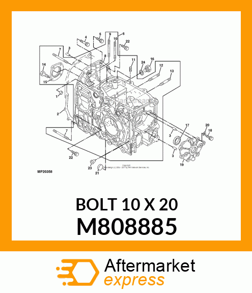 BOLT 10 X 20 M808885