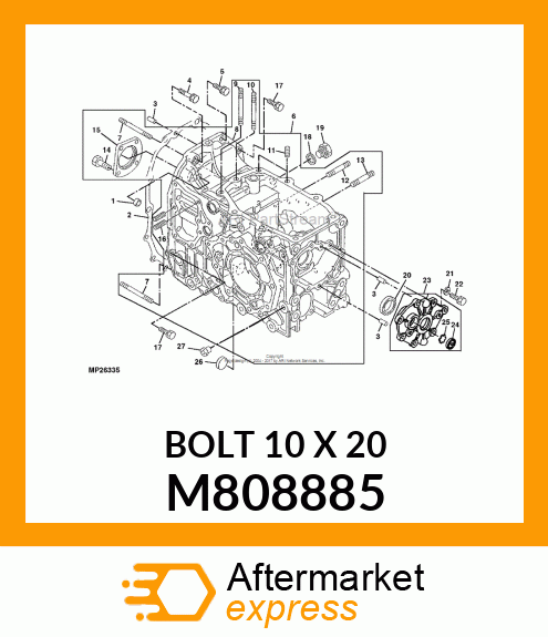 BOLT 10 X 20 M808885