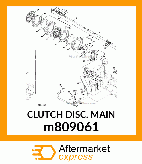 CLUTCH DISC, MAIN m809061