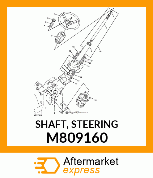 SHAFT, STEERING M809160