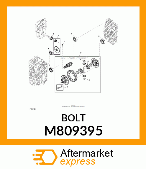 BOLT W/WASHER 12 X 35 M809395