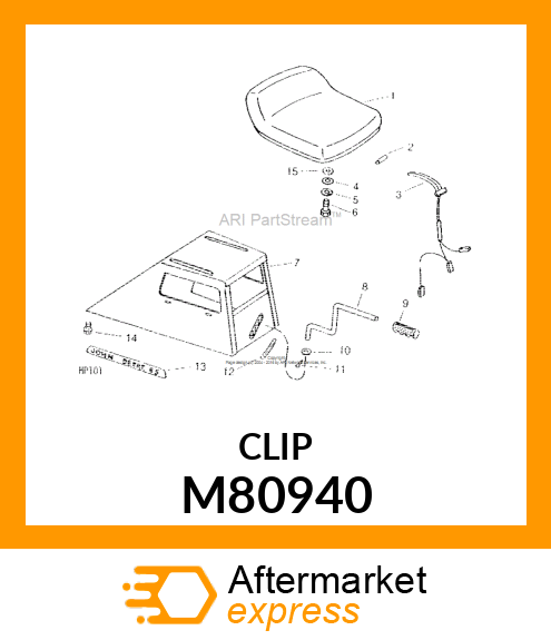 SEAT EDGING RETAINER CLIP M80940