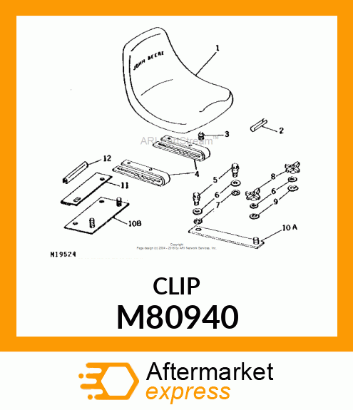 SEAT EDGING RETAINER CLIP M80940