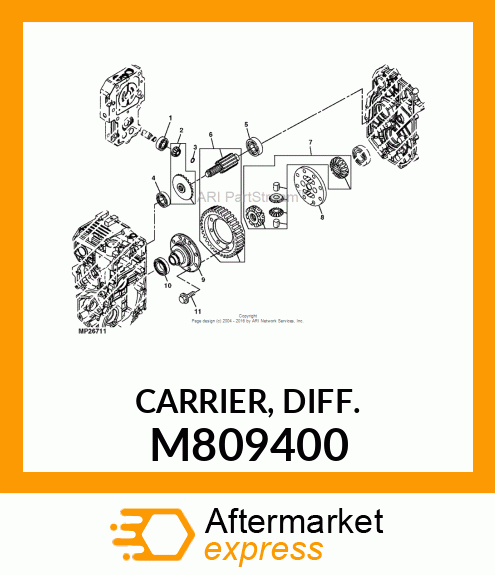 CARRIER, DIFF. M809400