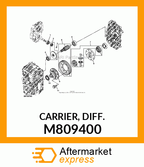 CARRIER, DIFF. M809400