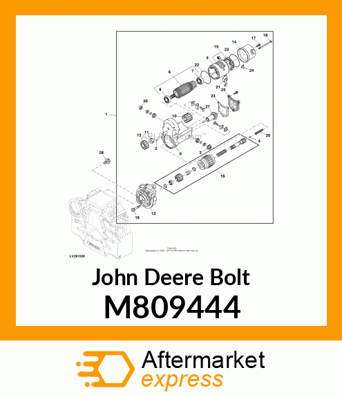 BOLT, 12 X 25 M809444