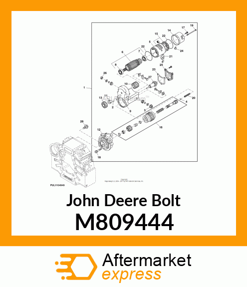 BOLT, 12 X 25 M809444