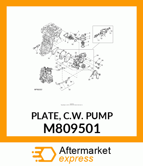 PLATE, C.W. PUMP M809501