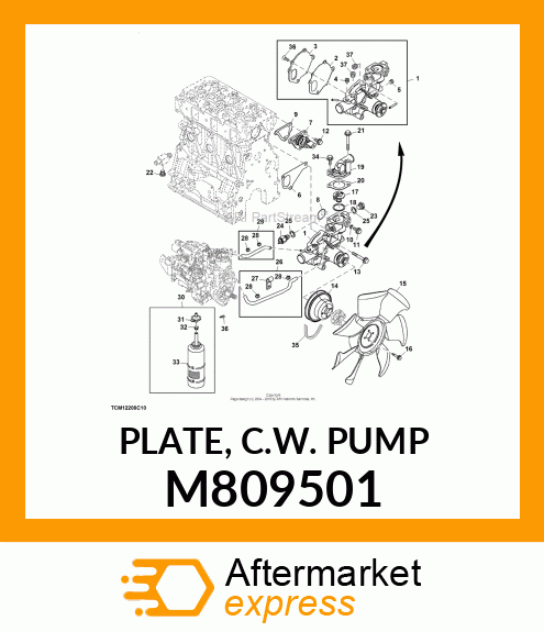 PLATE, C.W. PUMP M809501