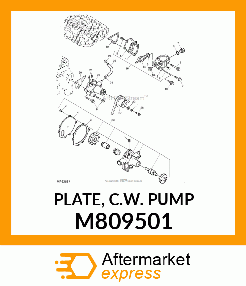 PLATE, C.W. PUMP M809501