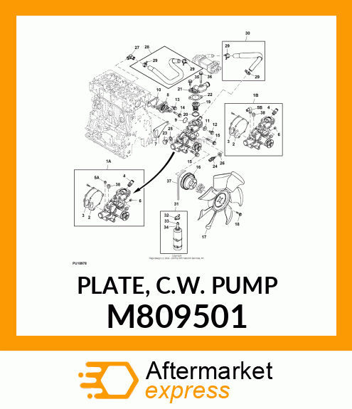 PLATE, C.W. PUMP M809501