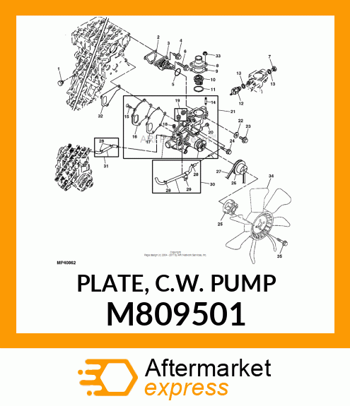 PLATE, C.W. PUMP M809501