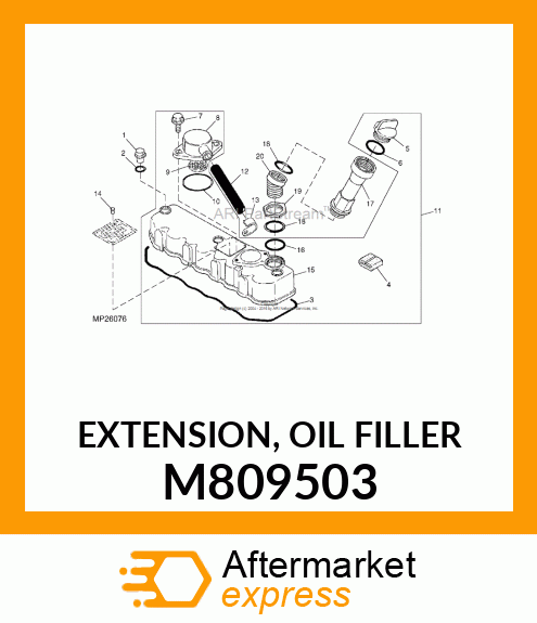 EXTENSION, OIL FILLER M809503