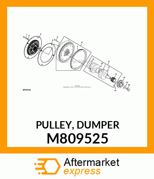 PULLEY, DUMPER M809525